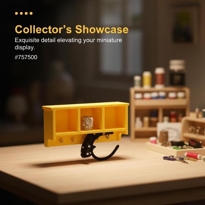1 Pcs 1/12 Dollhouse Wall Storage Rack For Micro Landscape Decoration Miniature Food Toy Model Role Play Doll House Accessories