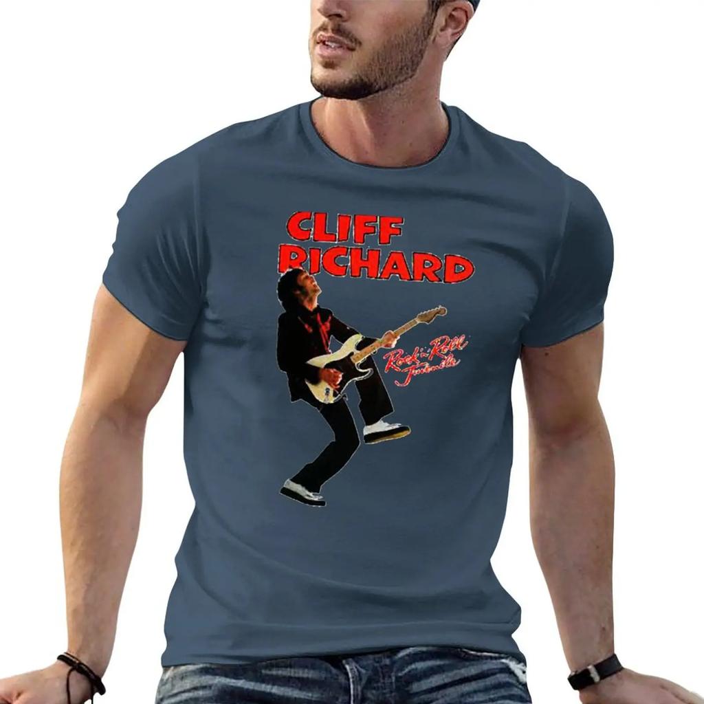 T-Shirt Cliff Richard magliette grafiche personalizzate t-shirt grafica oversize uomo