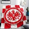 1PC Frankfurt Football Print Flannel Blanket, High quality All Seasons, Home Decor, Warmth and Comfort, Perfect for Christmas Gifts