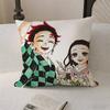 Amine K-Kimetsu No Yaibas Case Plush Fabric Soft Pillowcase Double Sided Print Cushion Cover Household Gifts