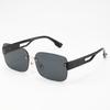 2PCS Square UV Frameless New Sunglasses Retro Blocking Sunglasses Ladies Men Gradient Lenses