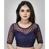Blusa de Boda Pakistaní Cuello Redondo Choli Étnico para Mujer India Mangas Medias