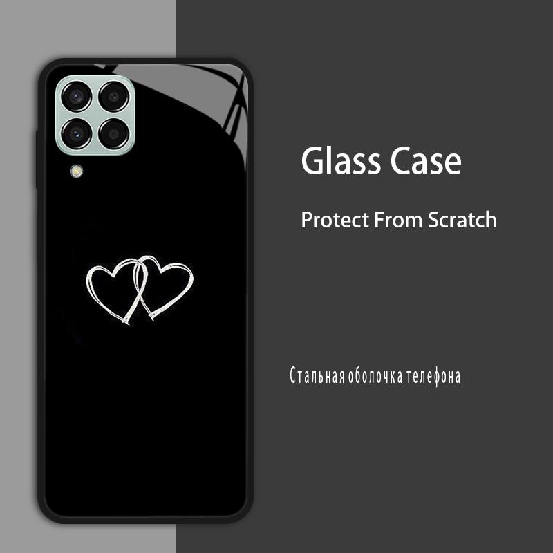 M53 5G Case For Samsung Galaxy M53 Case for Samsung M33 Tmepered Glass Case Fundas For Galaxy M23 A12 M12 A22 5G F23 Phone Cases