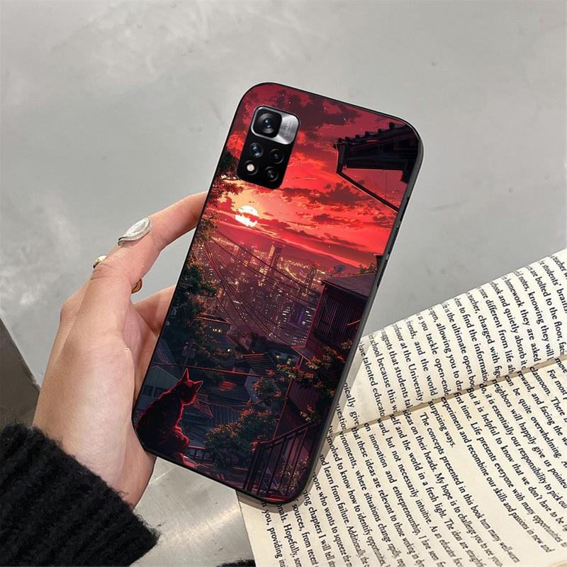 Lovely Cat Funda Phone Case For Xiaomi Redmi note 14 Pro 14 13 12 11 10 Pro 14S 12S 11S Redmi 14C 13C 10