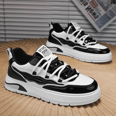 Little White Shoes Men's Trendy Shoes Men's 2025 New Spring and Autumn Breathable Sports and Leisure Shoes Leather Men's Board Shoes