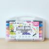 12-Color Double-Ended Acrylic Markers - Large Capacity Multi-Use Brush for Student DIY Painting