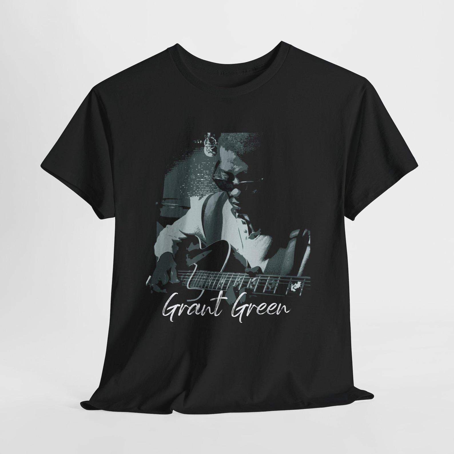 Grant Green Guitar Portrait Tee | Jazz Guitarist Graphic Shirt S