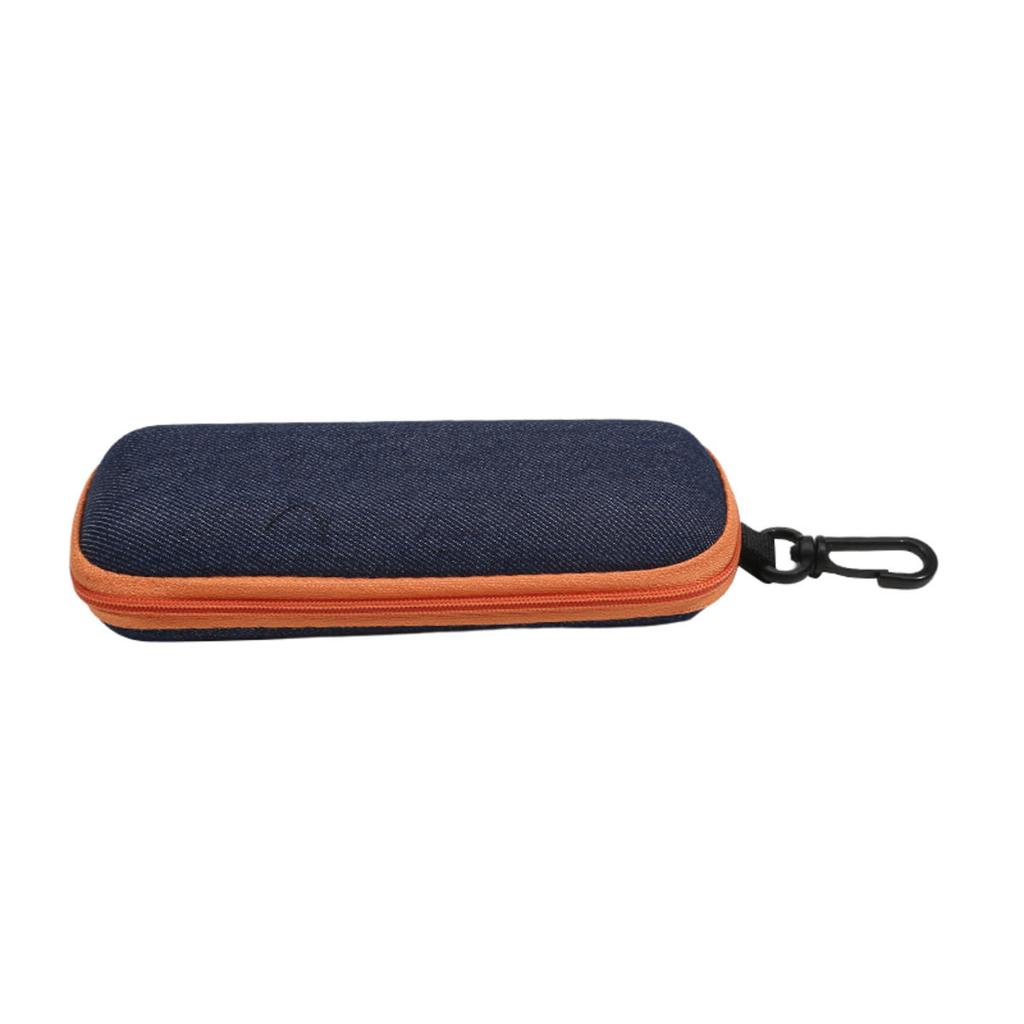 Fashion Denim Fabric Glasses Box Zipper Sunglasses Protection Container Eyeglasses Case Reading Glasses Organizer Carry Bag