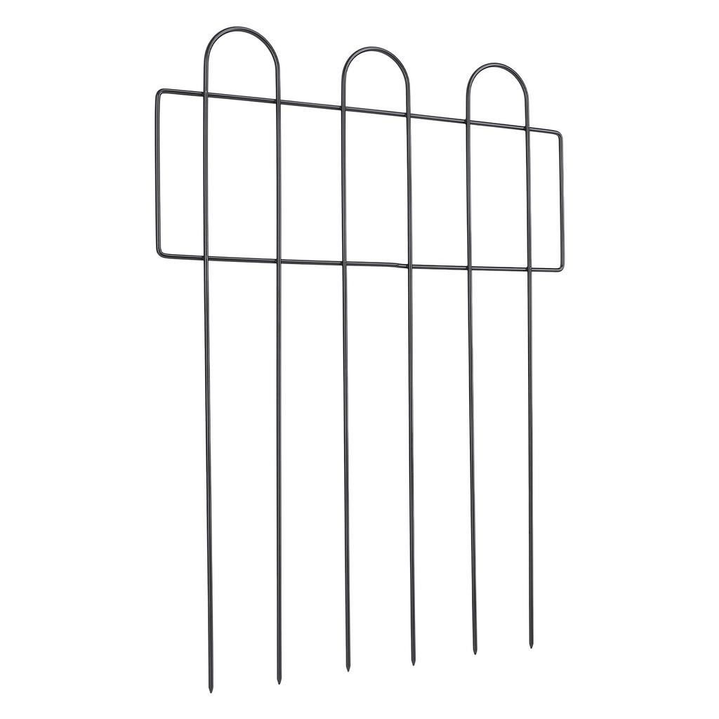 Decorative Garden Fence Iron Metal Wire Garden Fence Ground Stake Animal Barrier Fence for Outdoor