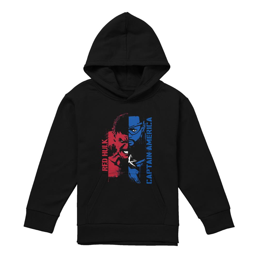 Captain America Childrens/Kids Red Hulk Graffiti Heather Pull Over Hoodie