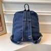 Large Capacity Denim Backpack Women's Backpack Student Travel School Bag