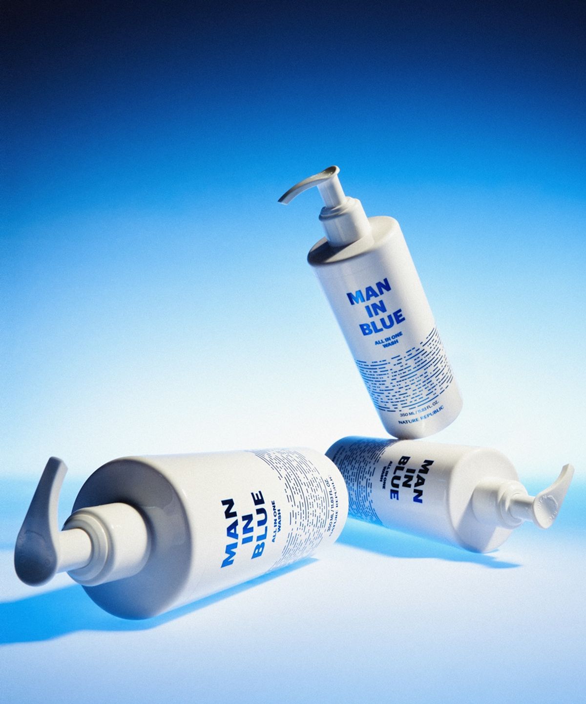 [3-pack] Men in Blue All-in-One Wash 350ml