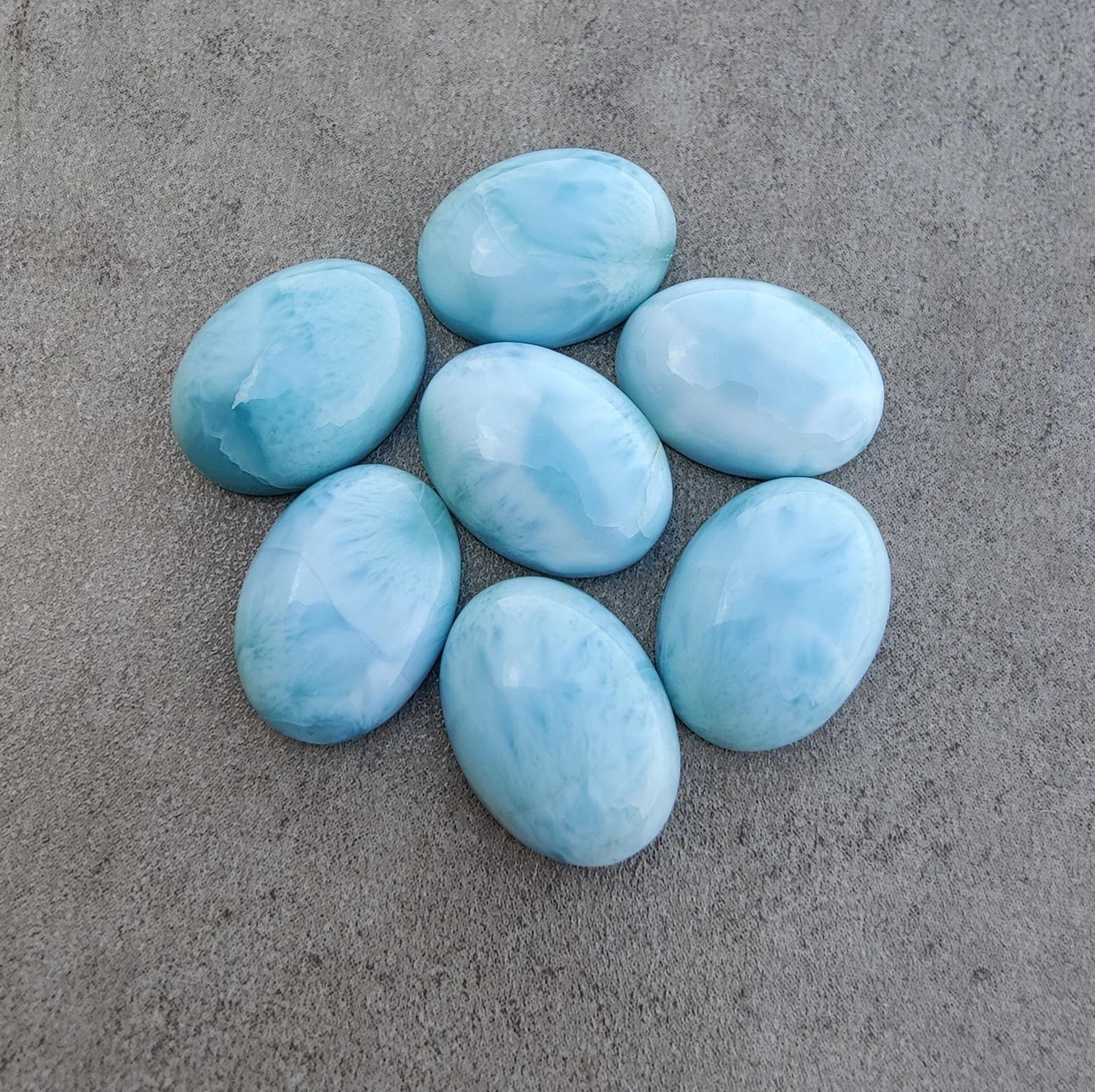 Natural Cabochon Oval Larimar Gemstone AAA+ Quality Gemstones 10X12 MM