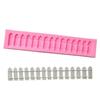 1 Pcs Garden Fence Shape Silicone Fondant Cake Molds Chocolate Baking Clay Decor Tool Suitable Home Kitchen Baking Supplies