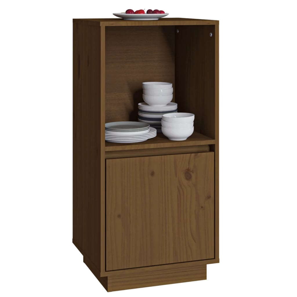 Sideboard Honey Brown 38 x 35 x 80 cm Solid Pine Wood