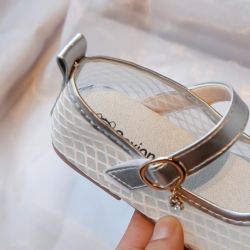 Girls Princess Shoes Mesh Breathable Kids Flat Shoes Elegant Sweet 2025 Summer New Children Casual Shoes Soft Sole Ins Trendy