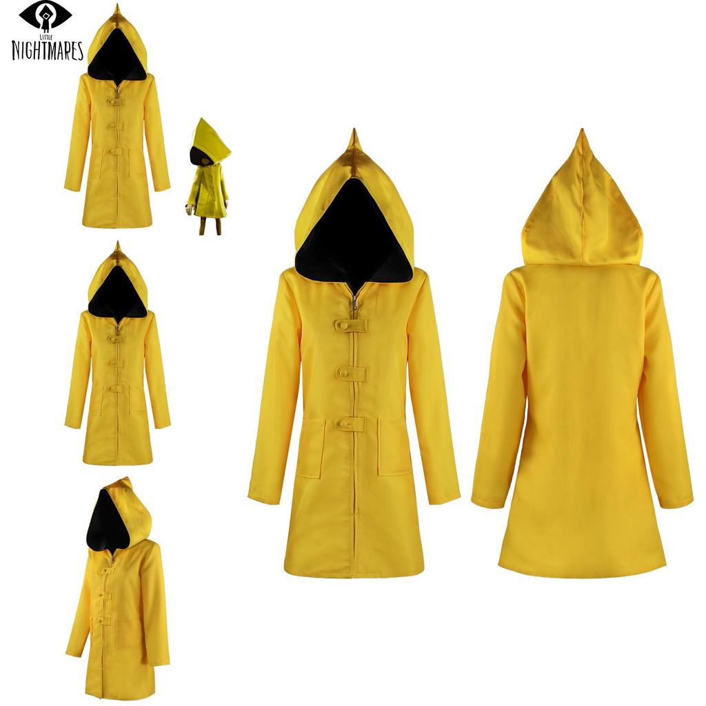 Little Nightmares 2 Six Cosplay Impermeabile con Cappuccio per Bambini e Adulti Perfetto per Halloween