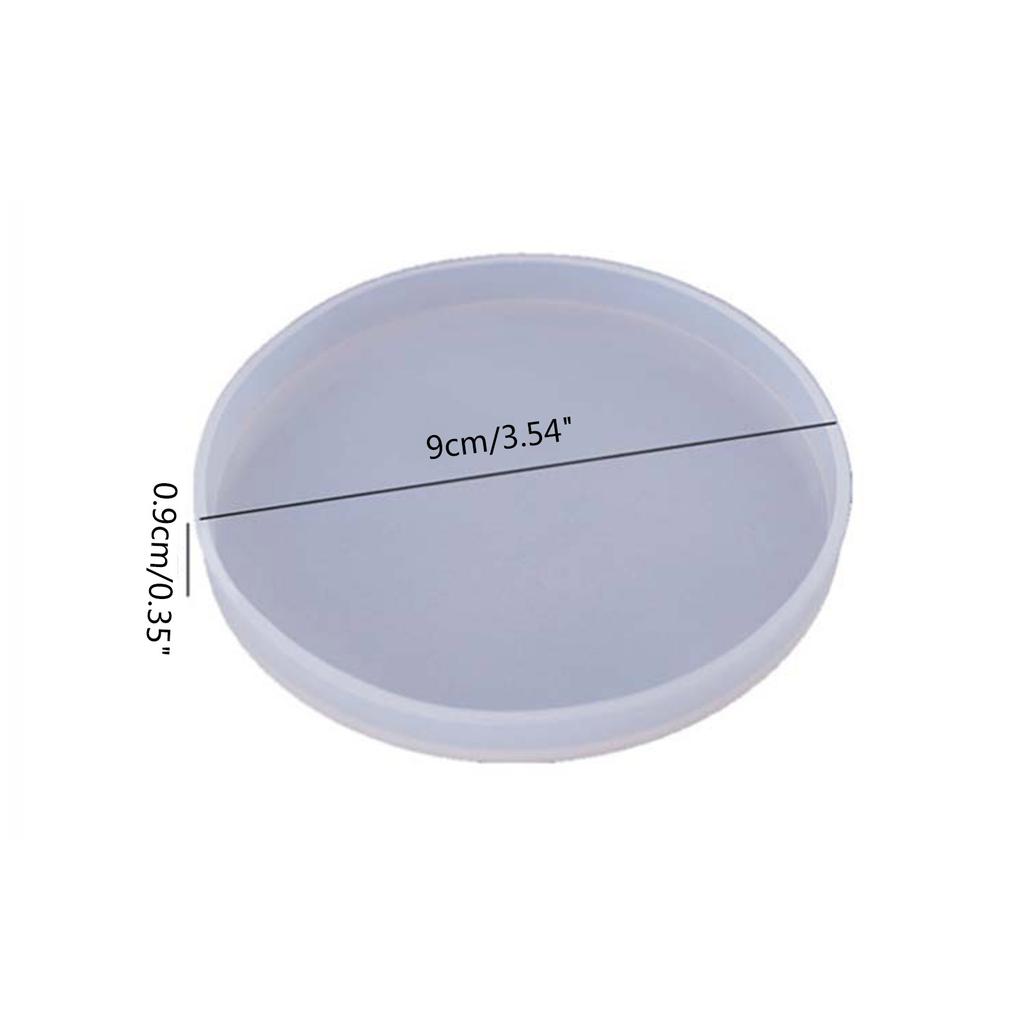 Round Coaster Epoxy Resin Silicone Molds Coaster Molds for DIY Resin Wine Glass Cup Mat Home Decor Round Tray Mold
