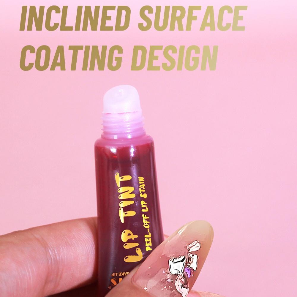 Fit Colors Peel-Off Lip Tint Stain, Magic Tear Off Liquid Lipstick Long Lasting Waterproof Matte Lip Gloss Peelable Lip Makeup Cosmetics