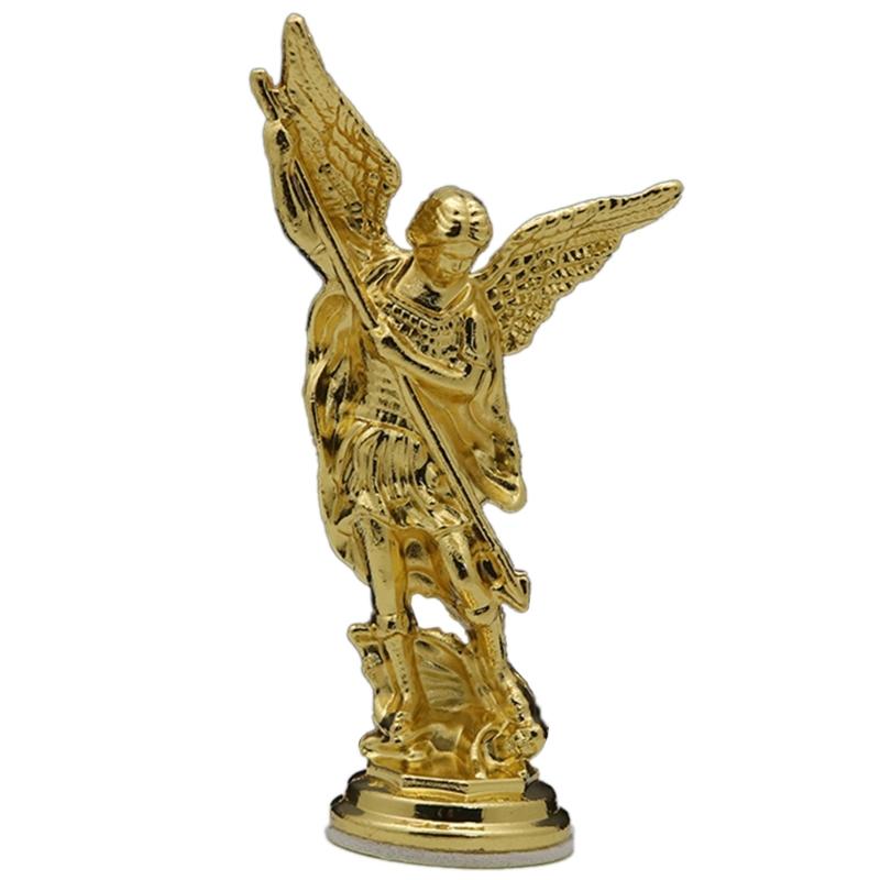 Modern Crafts Centerpieces Metal Statue Tabletop Office Guardian Ornaments Religious Guardian Decorations Photo