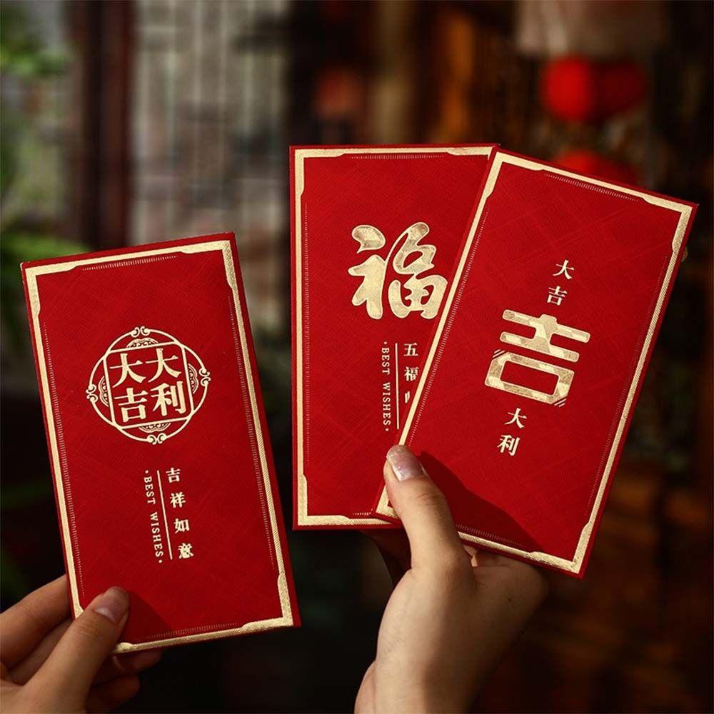 6pcs Paper 2026 Horse Year Red Envelope Chinese Style Lucky Money Packets Spring Festival