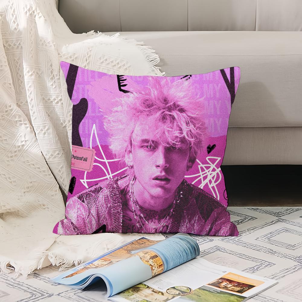 Singer M-Machine Gun K-Kelly Pillow Case Office Cushions Suitable For Sofa Car Decorative Cushion Cover