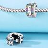 Exquisite Colored Zircon Cross Heart Love Original Copper Charms Beads Fit Bracelet Women Diy Fine Gifts Jewelry Accessory