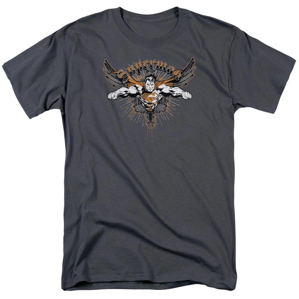DC Comics - Superman - Take Wing -  Unisex Short Sleeve Children's T-shirt - Gray