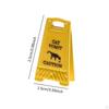 1 Inch Alloy Caution Sign Model for Dollhouse Accessories
