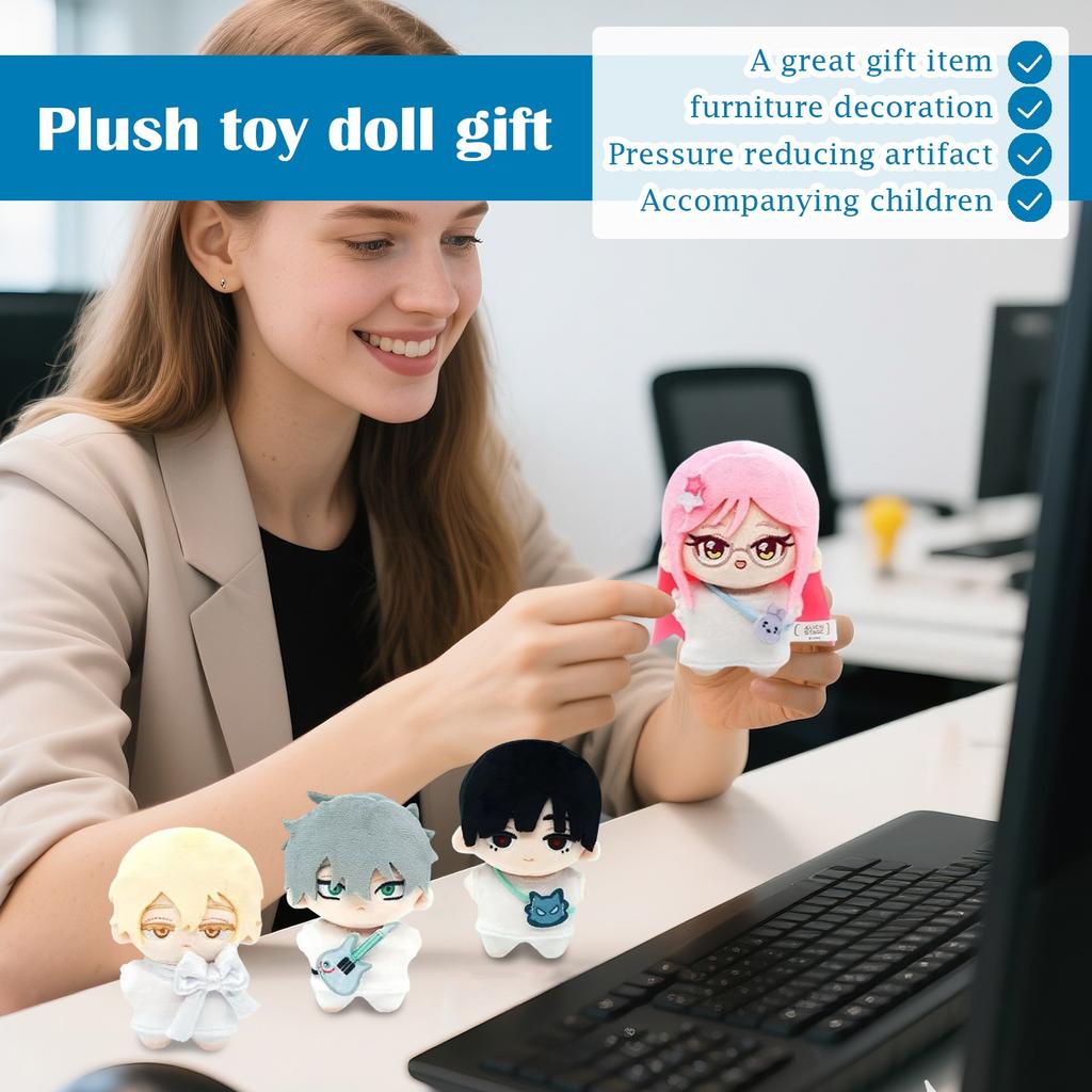 Random Styles of Cute Cartoon Dolls and Plush Toys In the Surrounding Area