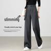 Women's High-Waist Wide-Leg Casual Trousers