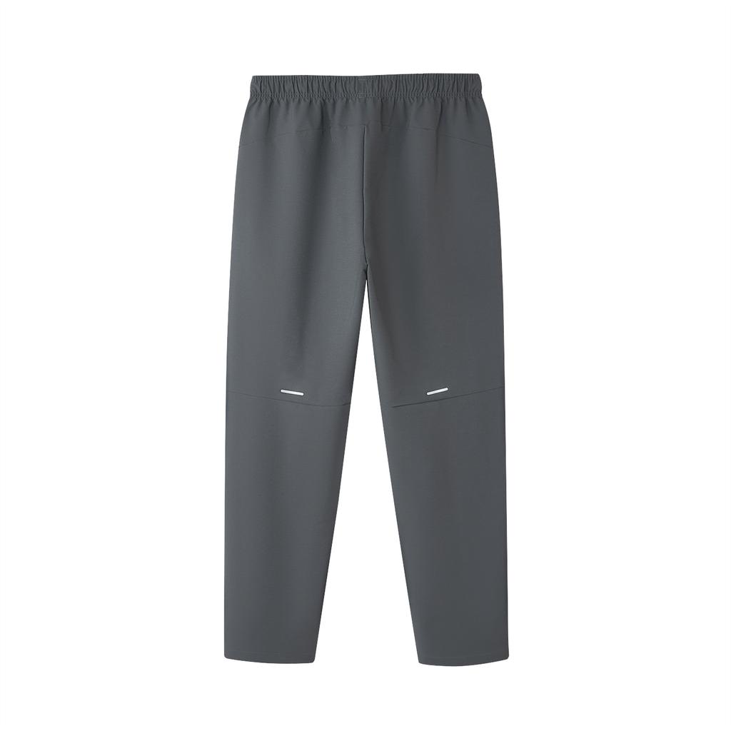 Adidas Casual Pants Men's Gray Moderate Straight Fit Pants KQ7868