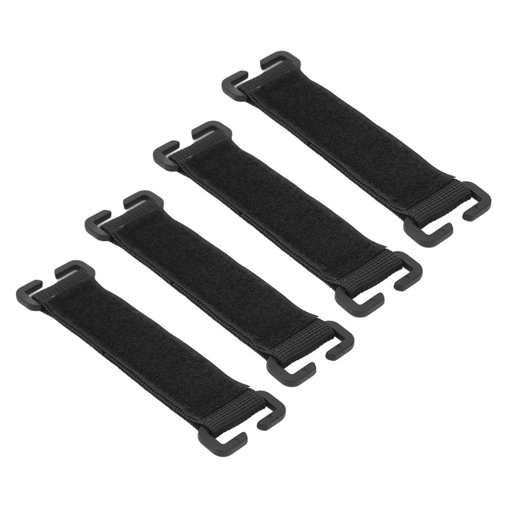 4pcs Backpack Molle Strips Black Powerful Grip Strong Adhesion Nylon Hook and Loop Molle Patch for