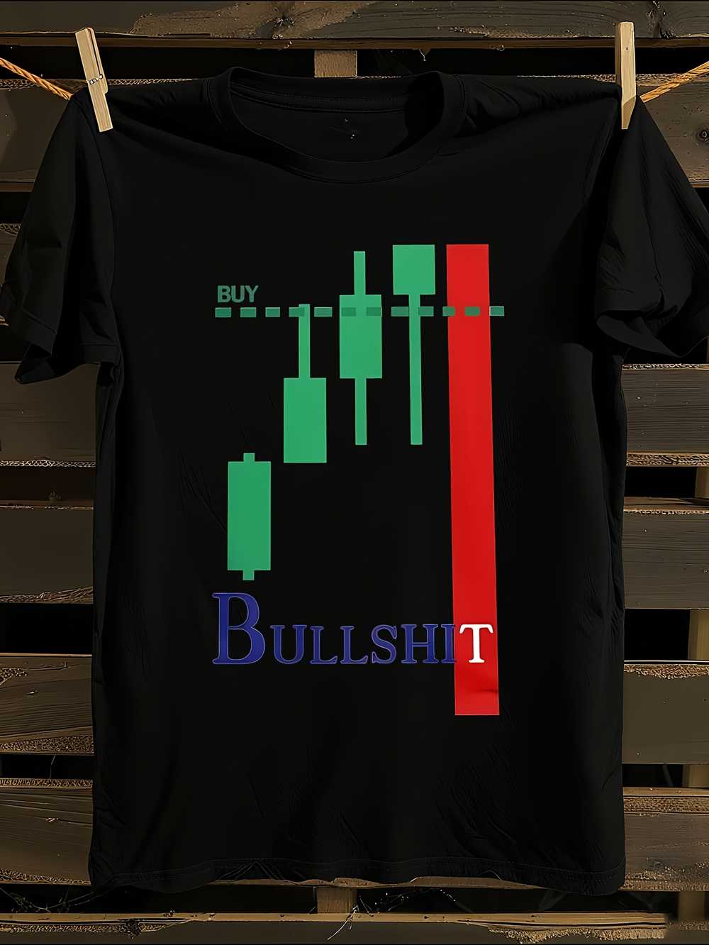 100% Cotton Stock Market T-Shirt XXXL
