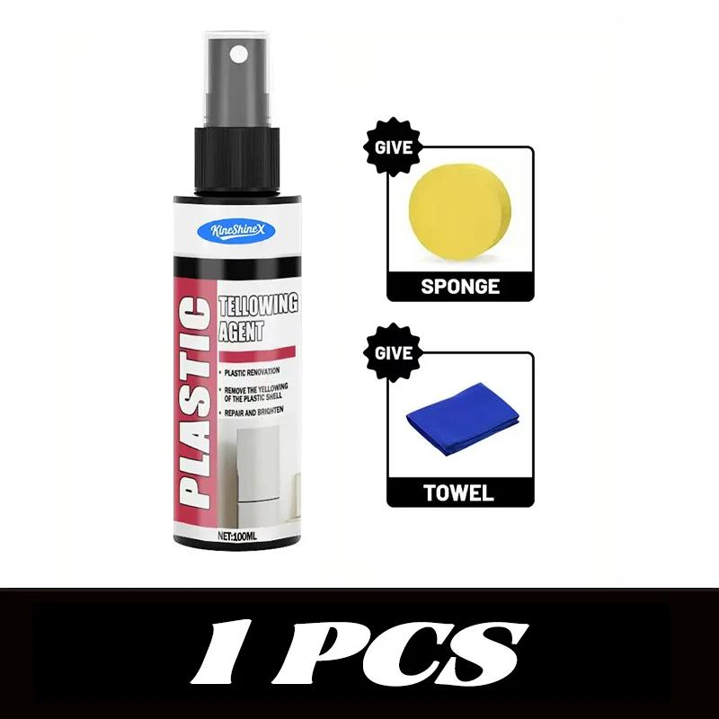 YP Plastic De-Yellowing Clean Spray Removes Oxidation Long-Lasting Shine Multi-Purpose Surface Whitener Furniture Refurbishment