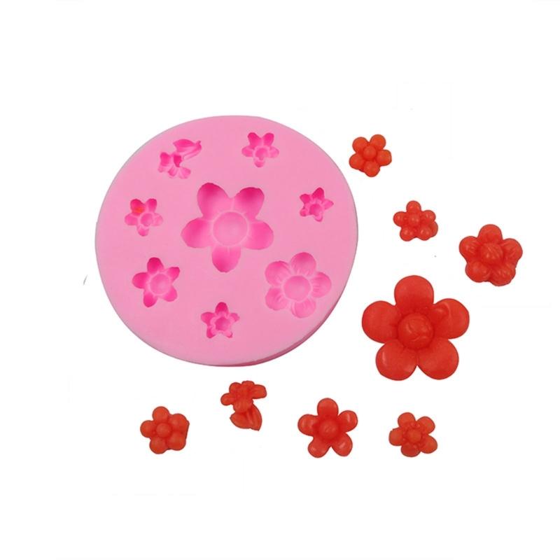 Plum Blossom Silicone Mold Fondant Mousse Cake Mold Chocolate Mould Bakeware Cake Decorating Tool Resin Art