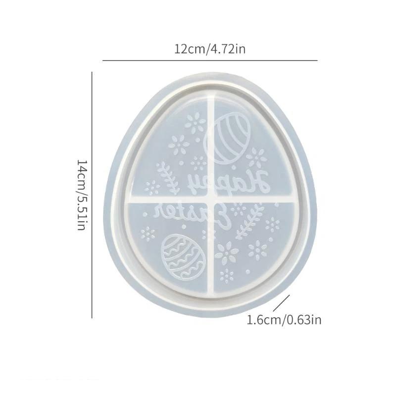 

Egg Shape Tray Silicone Mold Diy Handmade Rabbit Coaster Storage Plate Plaster Concrete Resin Molds Craft Making Home Decor Tool A2