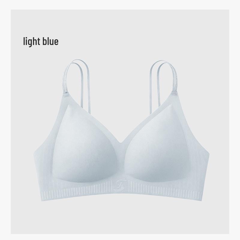 Original Foundation Seamless Bra: Invisible Underwear with Thin Straps, Backless Design, Jelly Strips, Soft Support, and Armpit Fat Collection.