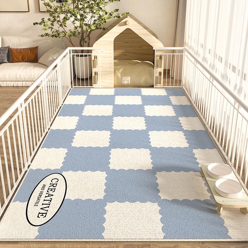 

VIKAMA pet Petting Park Floor Mat Enclosure Area Floor Is Waterproof For Dog Food. Easy To Clean And Maintain. 60x90cm