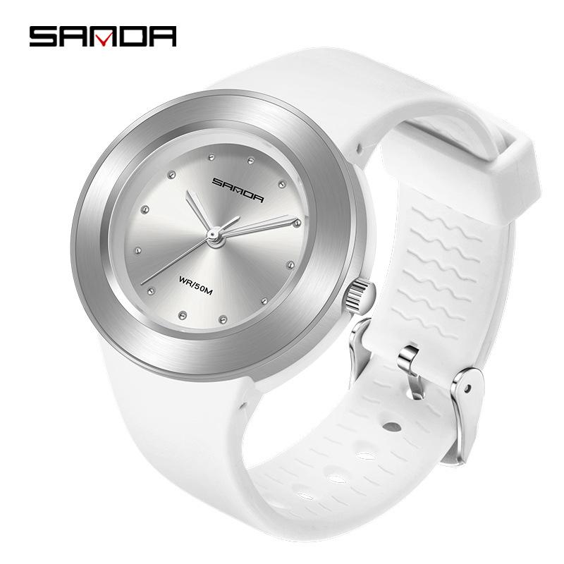 Sanda Trendy Waterproof Quartz Watch for Teens - Lightweight, Simple, Casual Wristwatch for Students