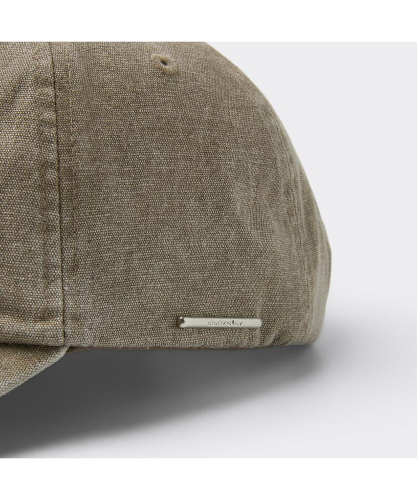 Keoseuuteommellou Beige Washed Denim Logo Cap Carax26103Bex