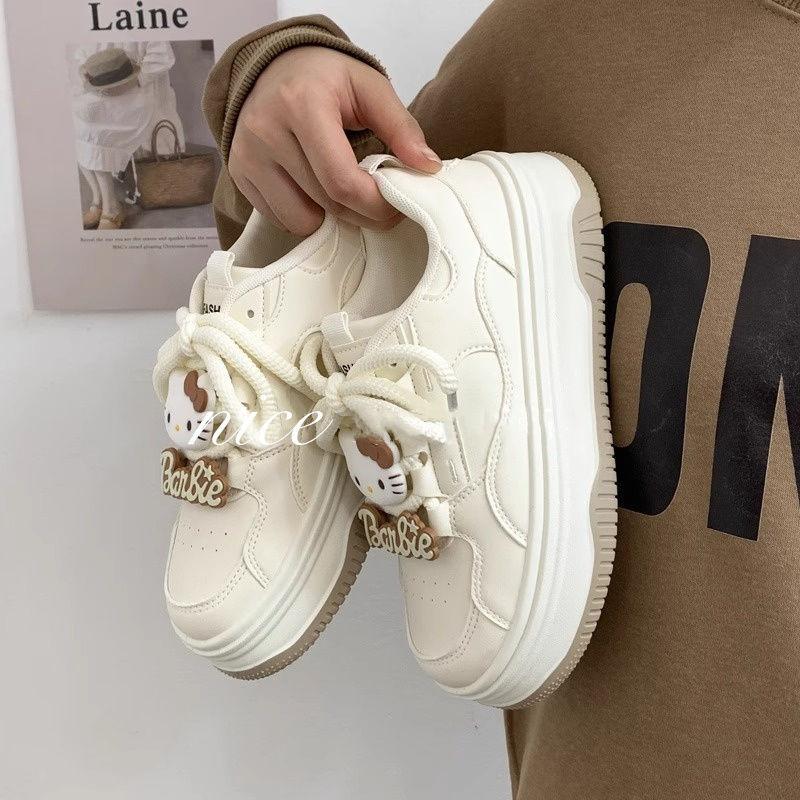 Explosive Change Kt Cat Platform Big Head Bread Little White Shoes Women's 2025 Autumn and Winter New Versatile Student Sports Shoes