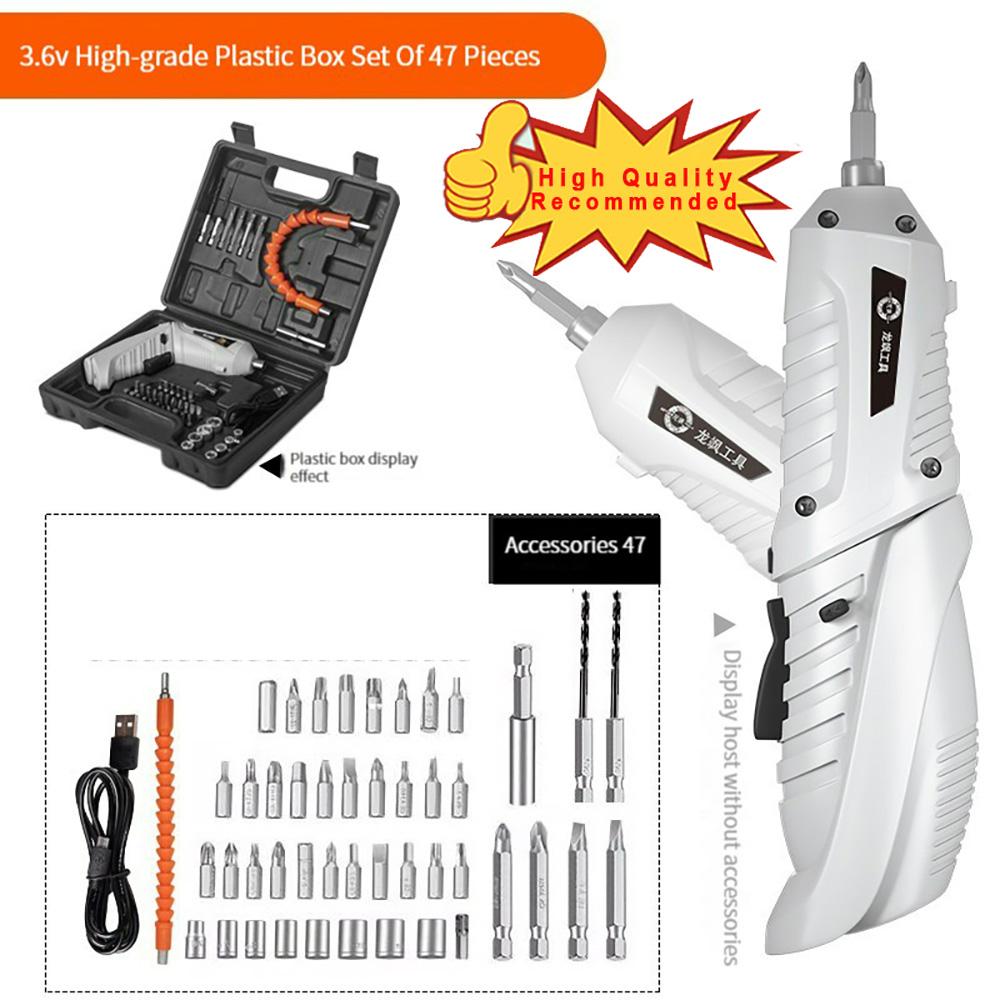 Șurubelniță electrică de uz casnic Mașină de găurit cu impact fără fir reîncărcabilă Mini găurit electric fără fir Set de șurubelnițe Loturi electrice