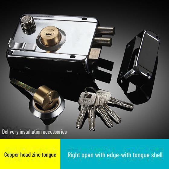 Universellt stöldskyddande dörrlås i rostfritt stål för inner- och studentrum