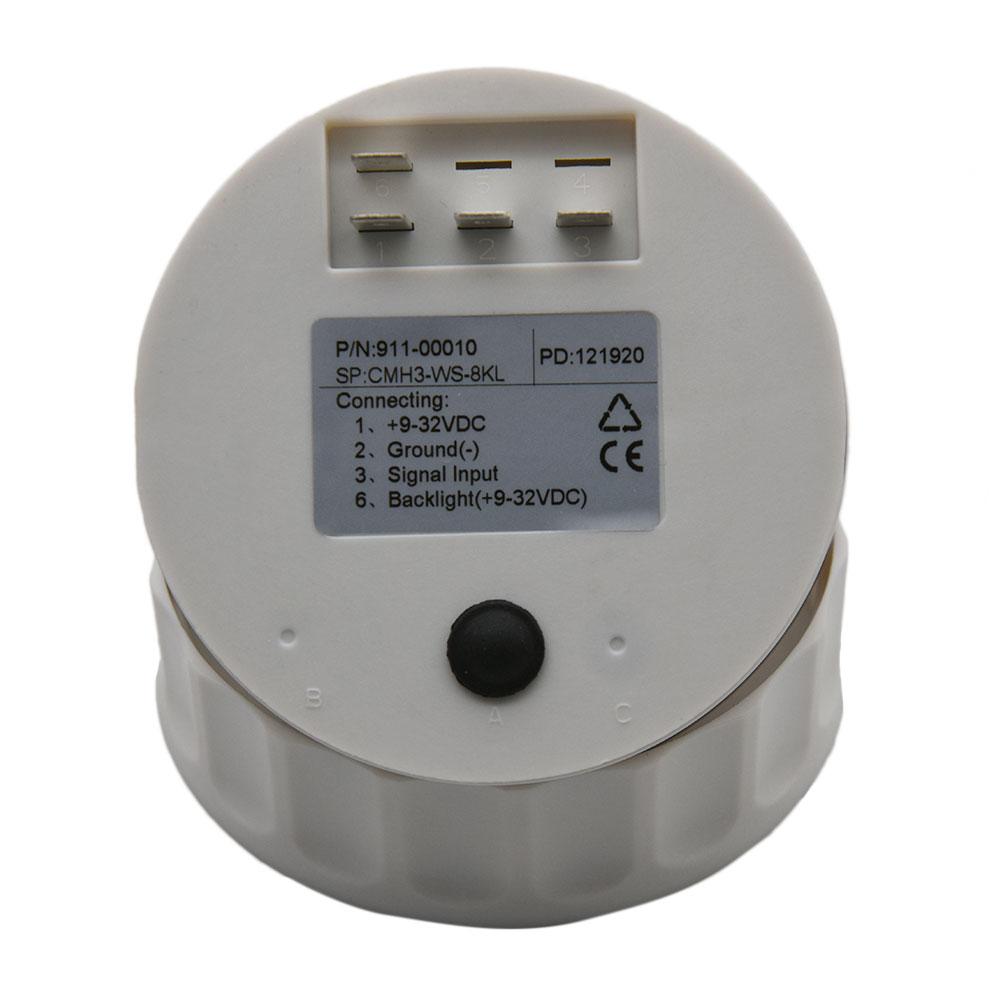 12V/24V 85mm Boat Tachometer Marine Tacho Meter Gauge LCD Hourmeter 8000RPM 6000RPM Car Toerenteller With Sensor M16