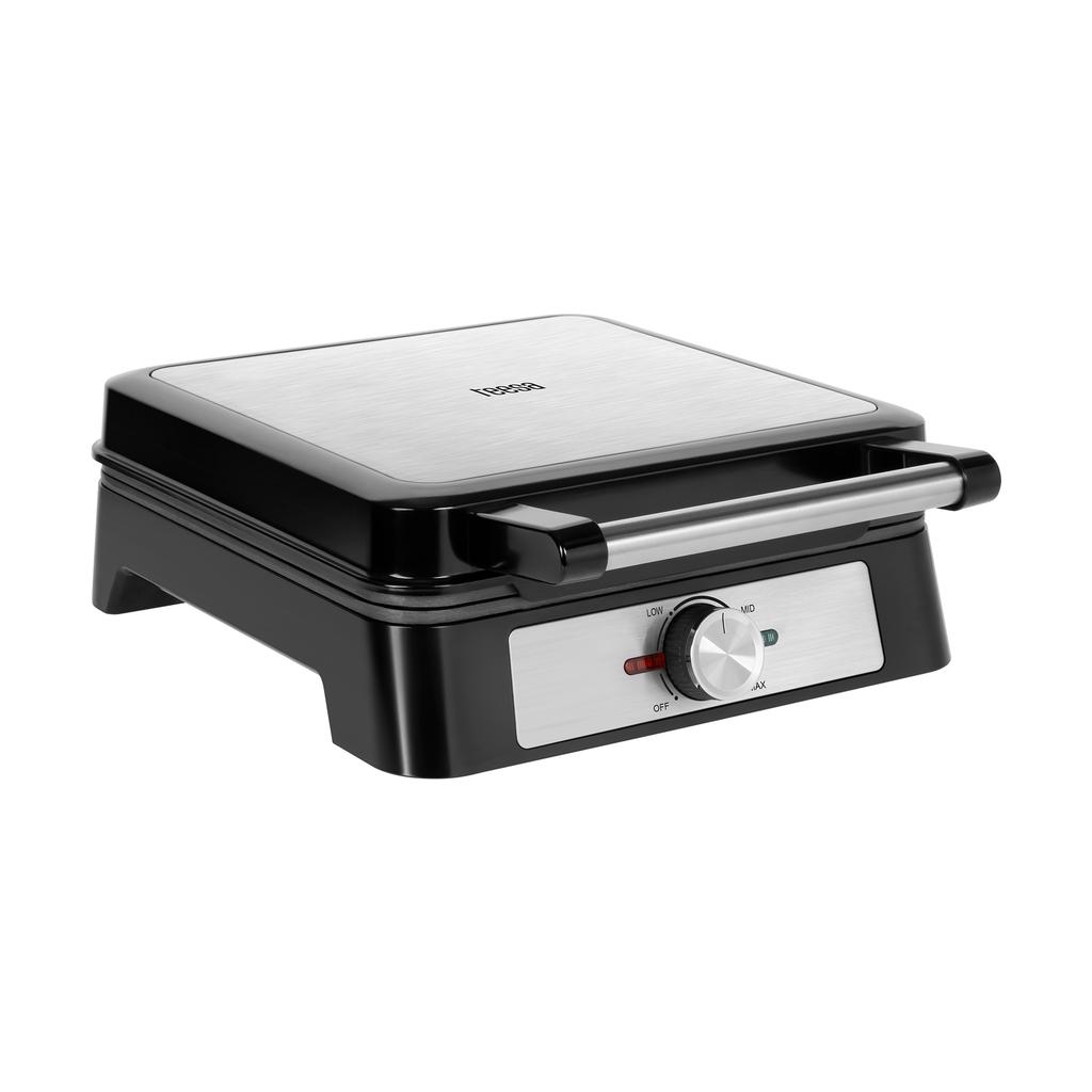 Waffle maker for 4 waffles, 1600W, stainless steel, power regulation, Teesa