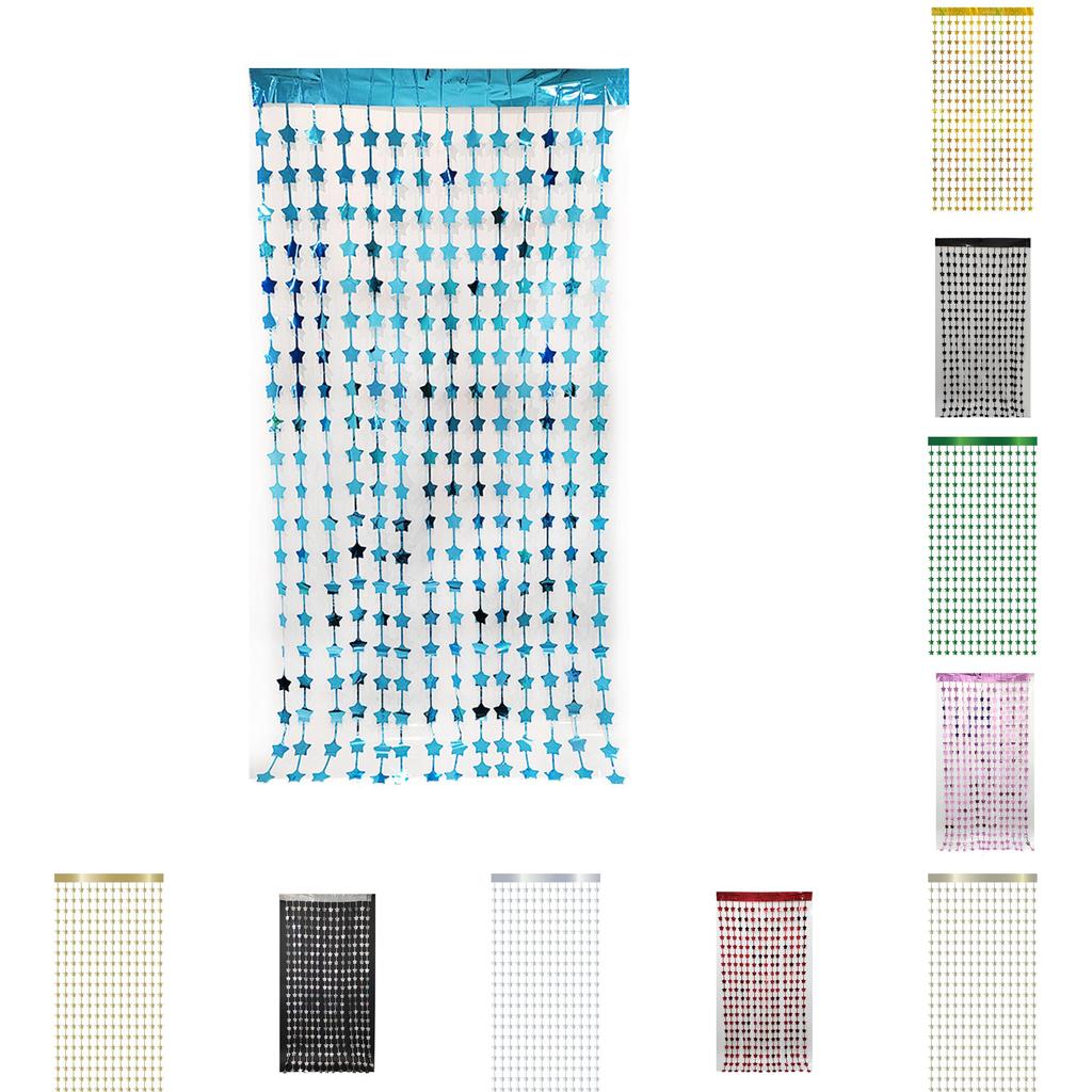 Sternförmige Fransen Vorhänge Geeignet für den täglichen Gebrauch, Hochzeiten und Geburtstagsfeiern