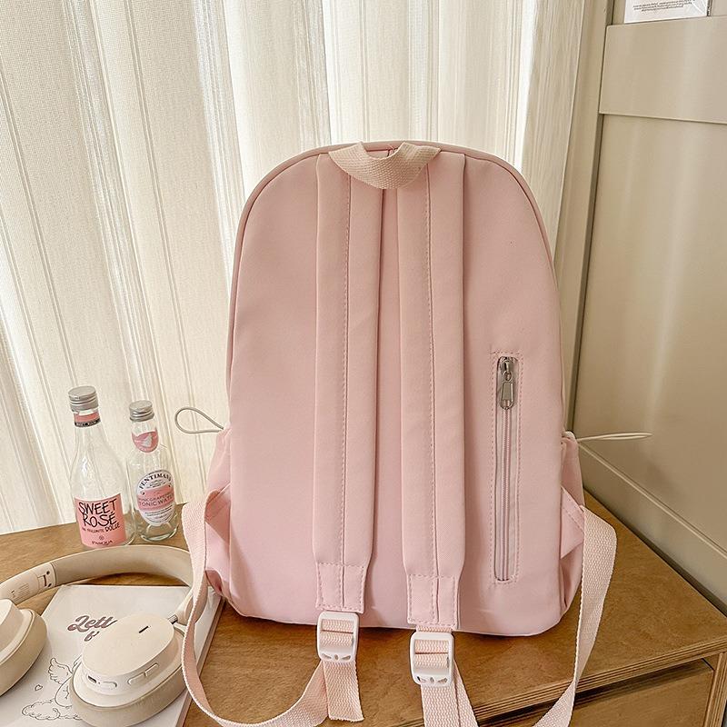 New high-value fresh and sweet candy color dopamine cute cartoon backpack junior high school students lightweight backpack