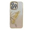 Electroplating Dream Butterfly Quicksand IPhone 16 Mobile Case Gradient Glitter Powder Applicable To Apple 15 ProMax Protective Case for Women