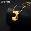 Personalized Gold-Plated Titanium Letter Necklace for Women - Fashionable Clavicle Chain Jewelry